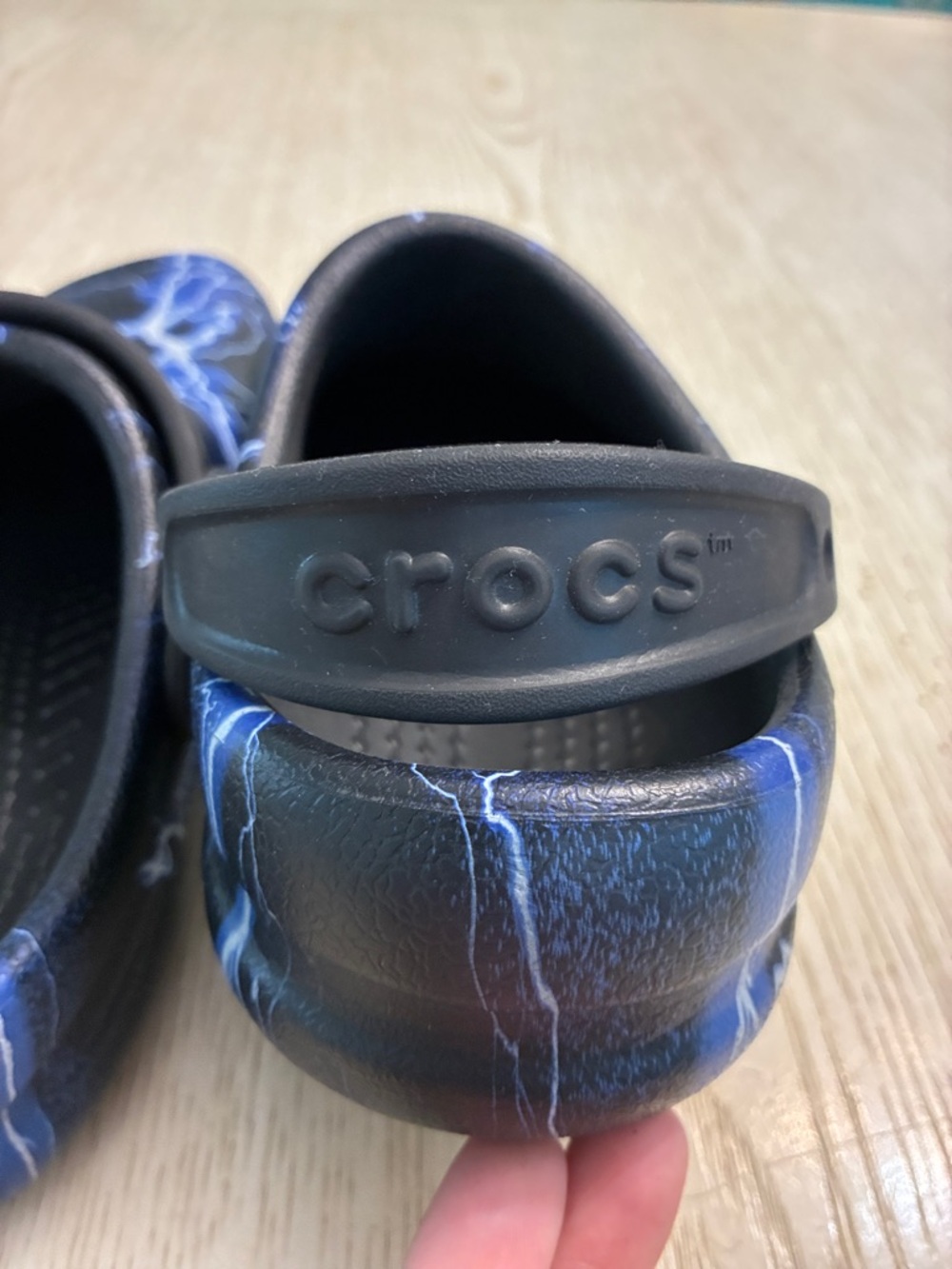 Unisex Crocs Bistro Slip Resistant Work Clogs Shoes (Black/Blue Lightning) - Picture 5 of 13